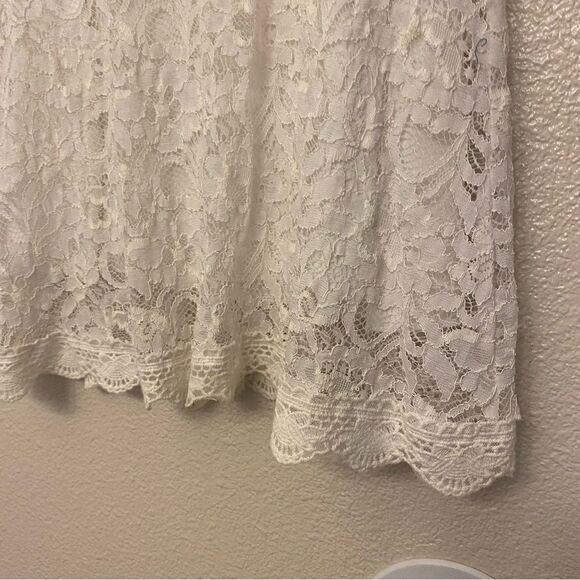 Girls long sleeve white lace dress-6/7yr - Picture 8 of 8